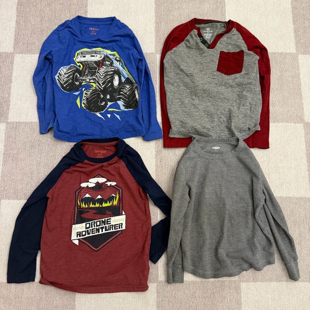 Bundle of boys long sleeve shirts